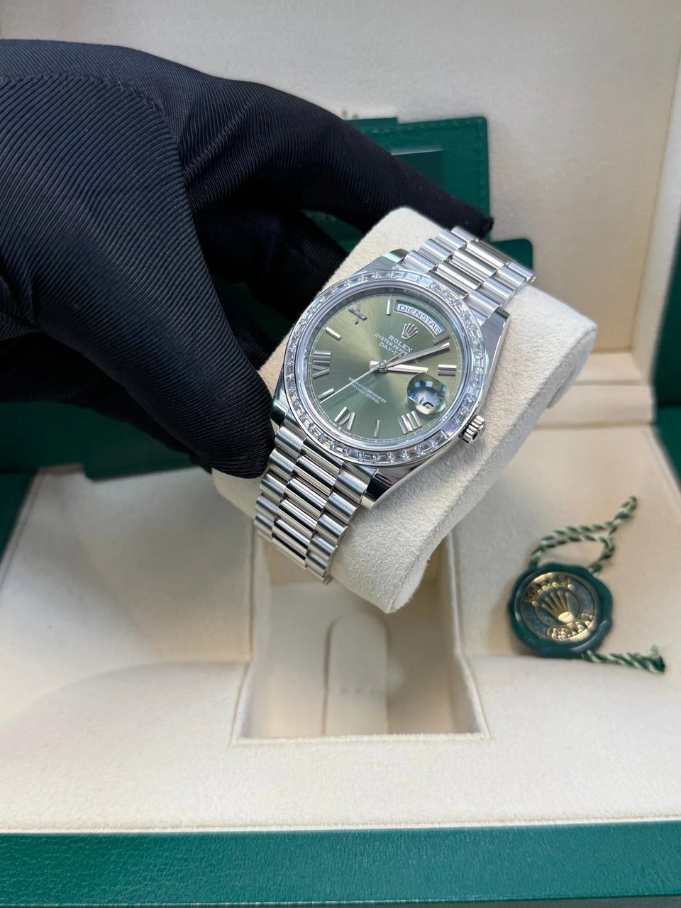[Superclone] Rolex Day-Date 40mm Olive Green Dial President 228396TBR view 5