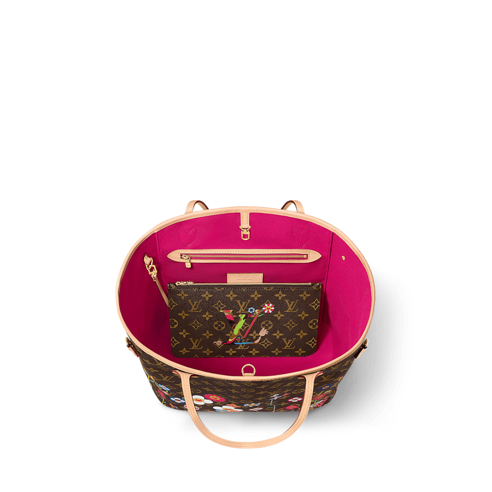 Louis Vuitton LV x TM Neverfull MM Monogram Coated Canvas 31cm M13271 view 8