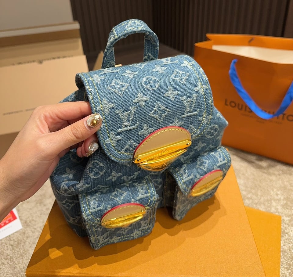 Louis Vuitton Backpack Venice Denim Blue 20Cm M46836 view 7