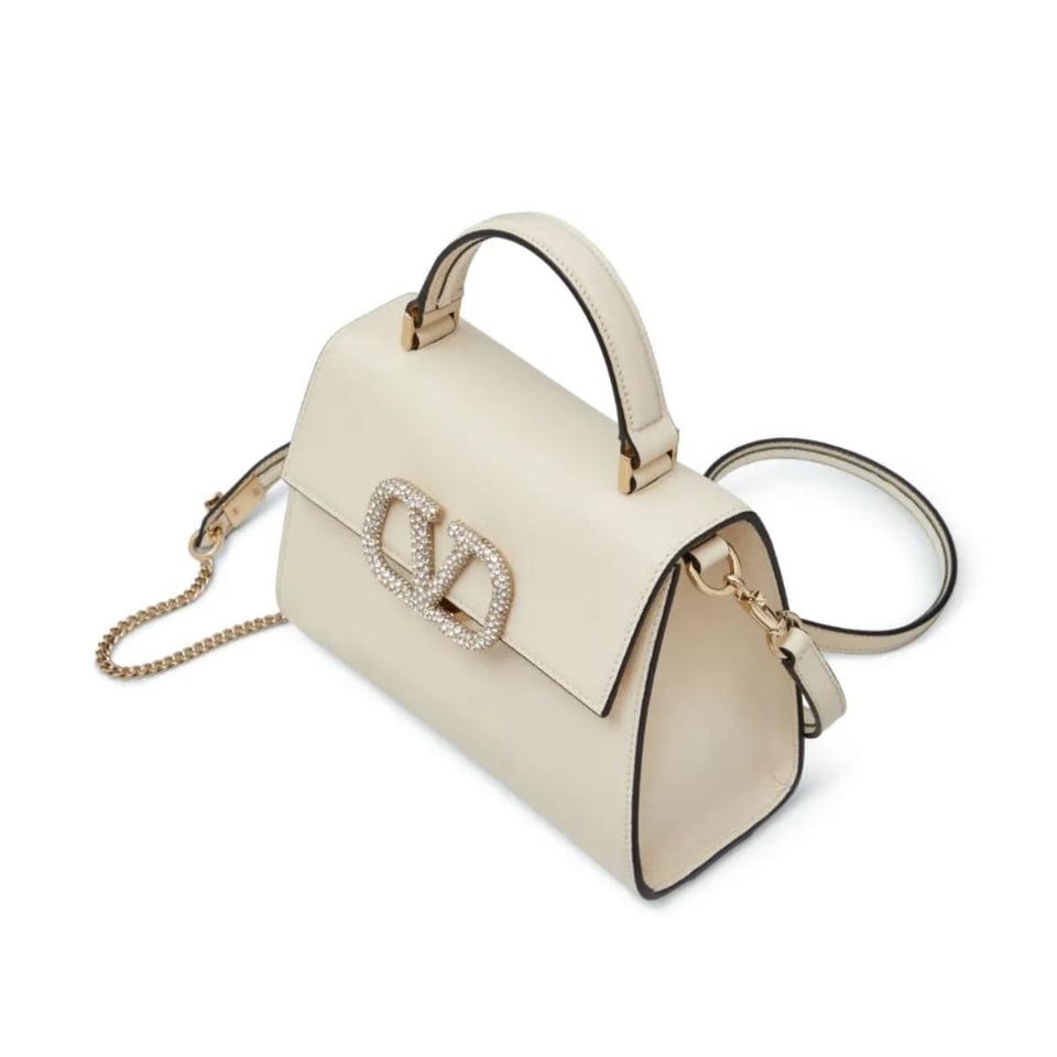 Valentino Garavani VSling Small Embellished leather Tote Bag 18Cm view 6