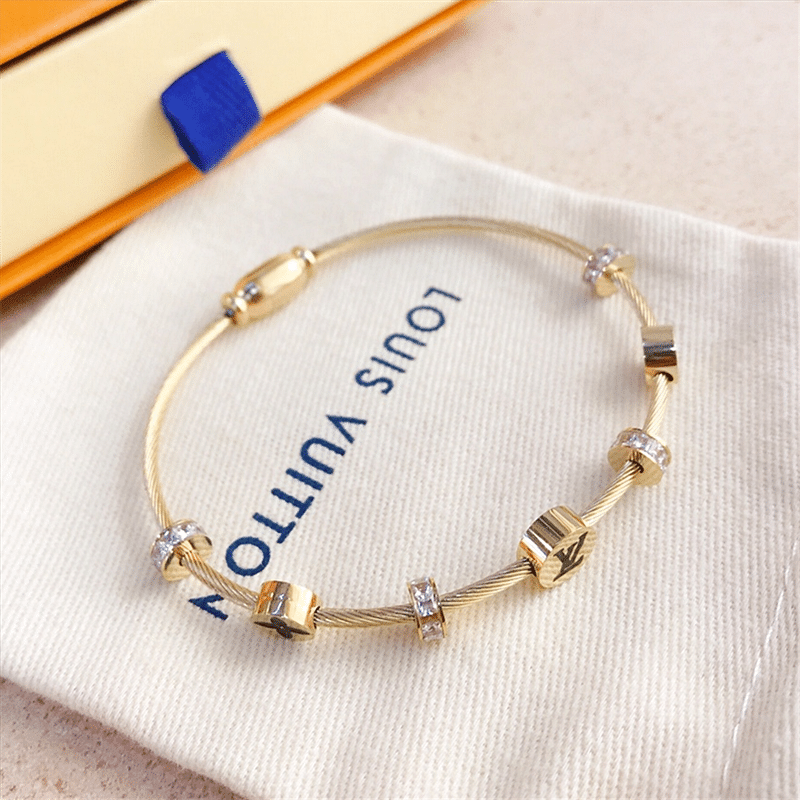 Louis Vuitton Lv Monogram Bracelet Gold view 2