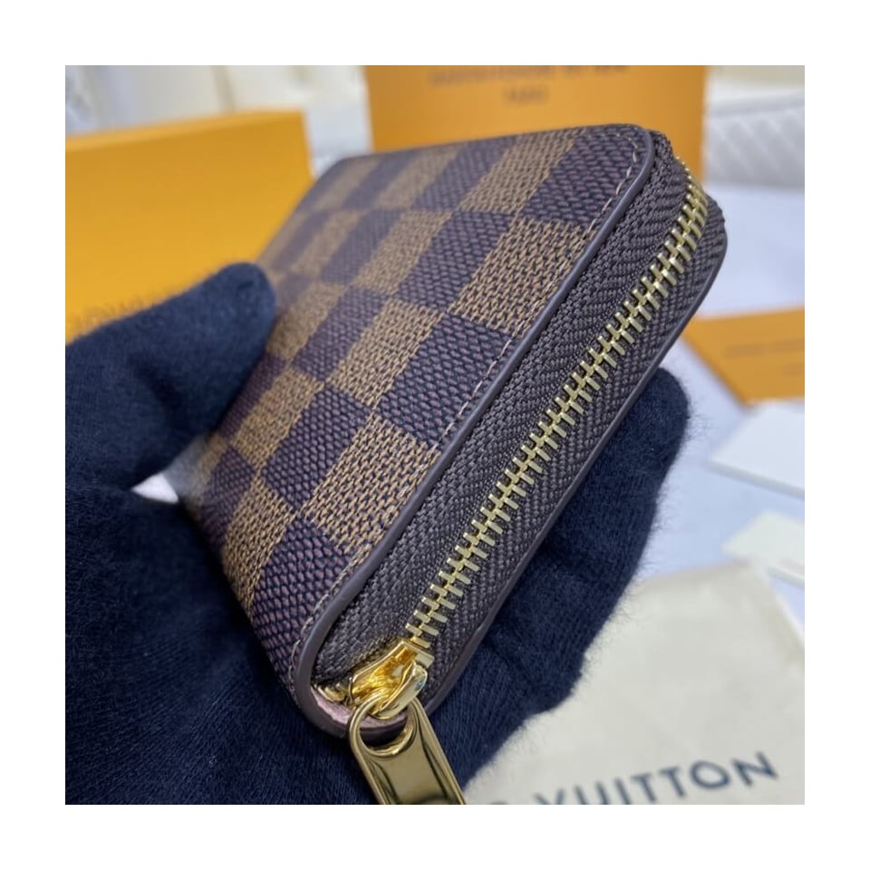 Louis Vuitton Damier Ebene Zippy Coin Purse Pink view 5
