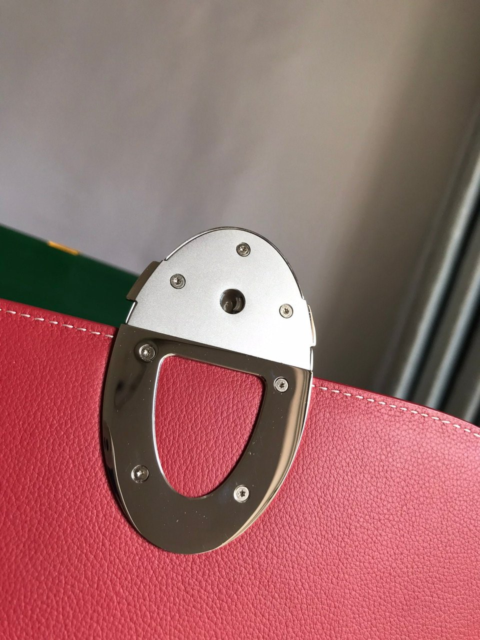 Goyard 233 Bag 25 Cm Classic Red Calfskin And Goyardine Canvas view 6