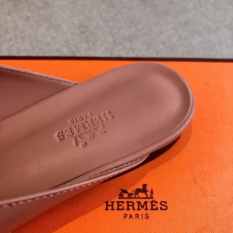 Hermes Oz Mule Pink view 10