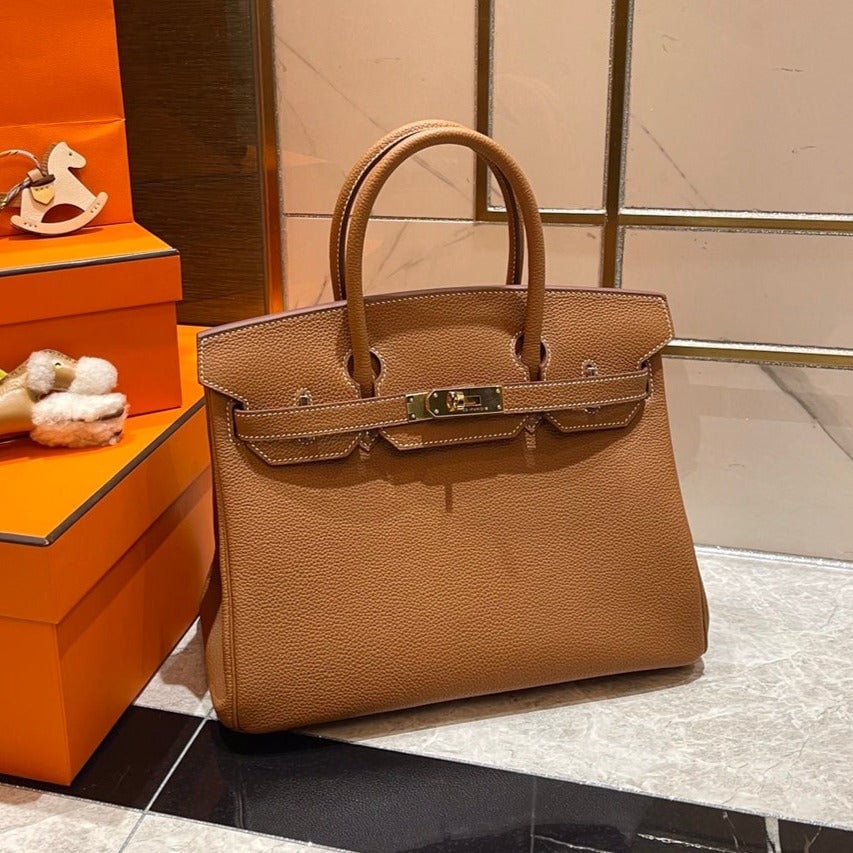 Hermes Birkin 30Cm Gold Togo Leather Gold Hardware view 3