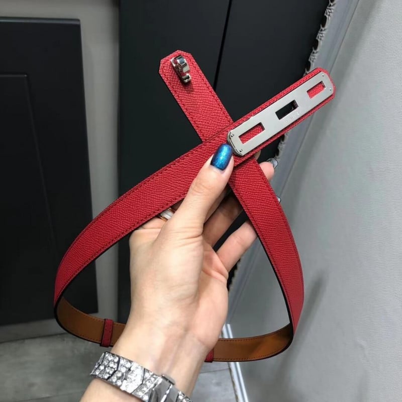 Hermes O’Kelly 24 Belt H07960 Burgundy view 2
