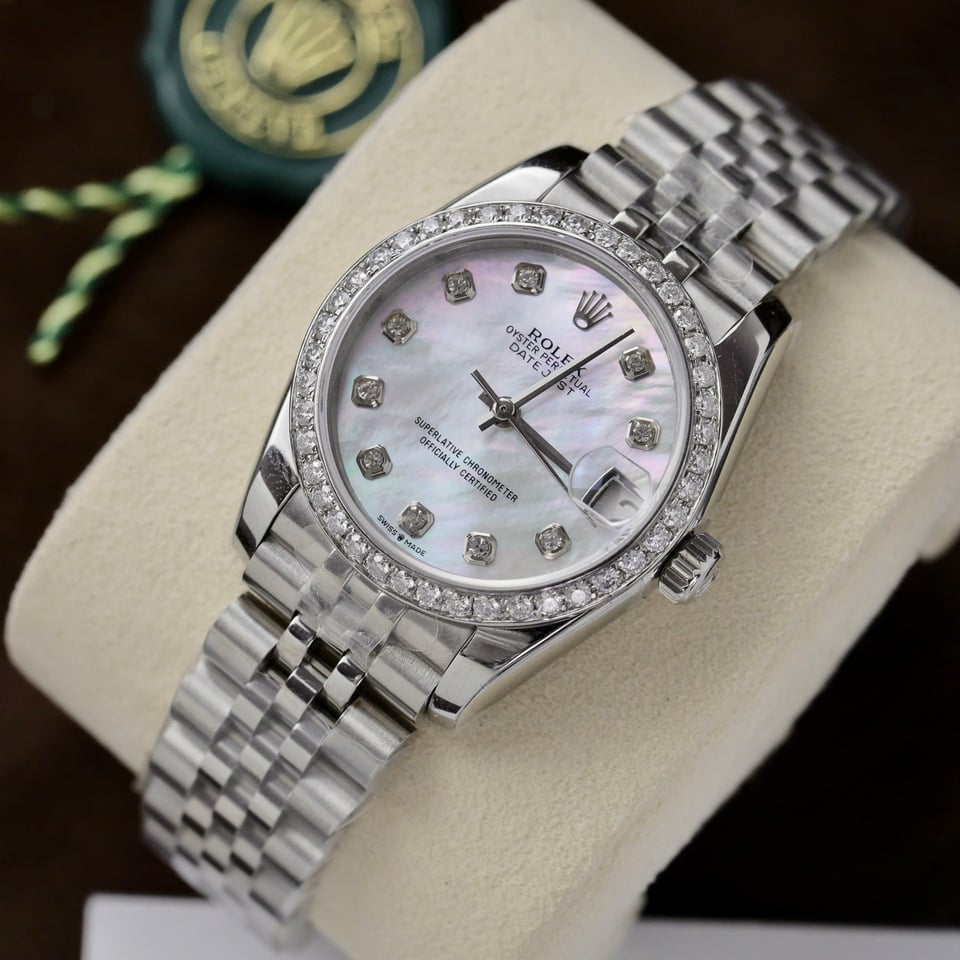 [Superclone] Rolex Lady-Datejust Mother Of Pearl 28mm Jubilee 279384RBR view 3