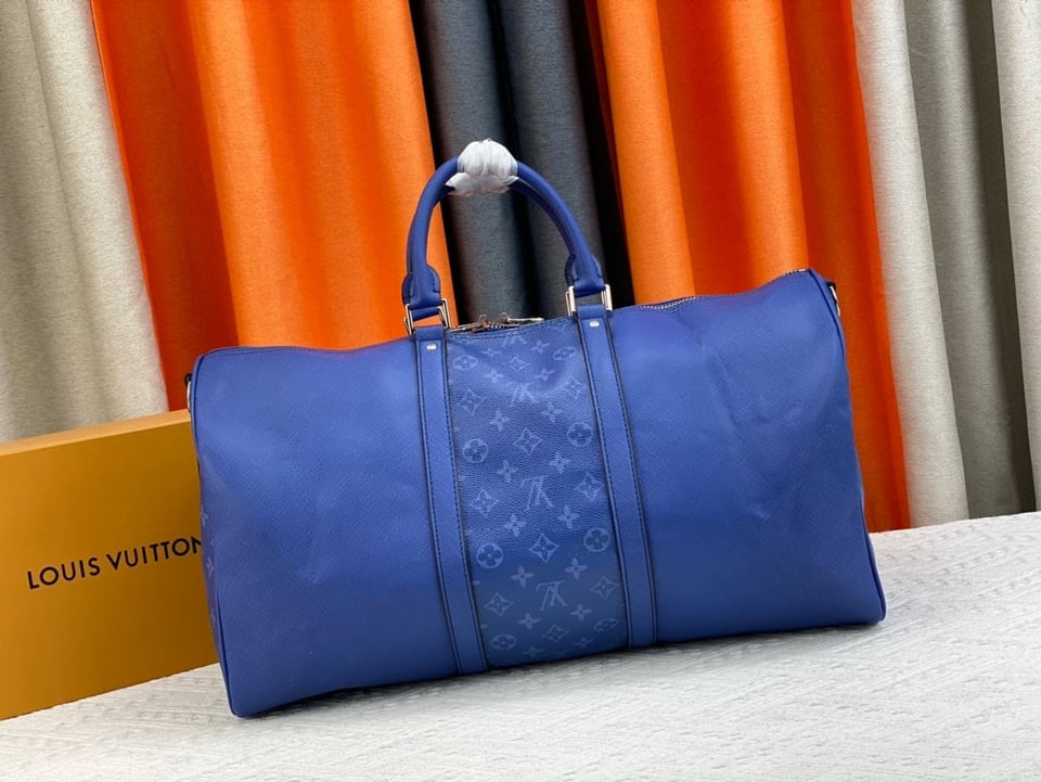 Louis Vuitton Keepall Bandouliere 50Cm Blue view 8