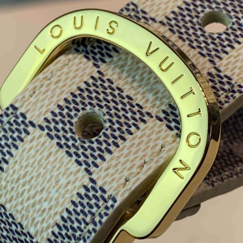 Louis Vuitton Mini Damier Azur Belt 25mm M9782X view 5