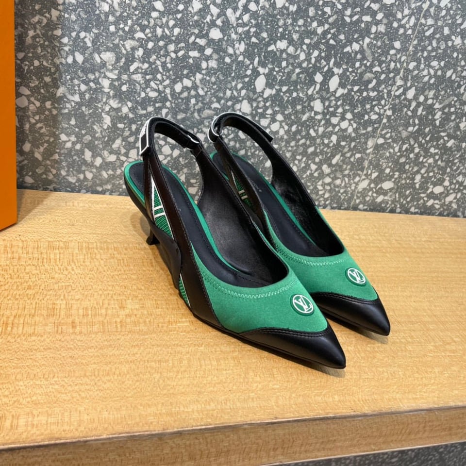 Louis Vuitton Archlight Slingback Pumps Green view 5