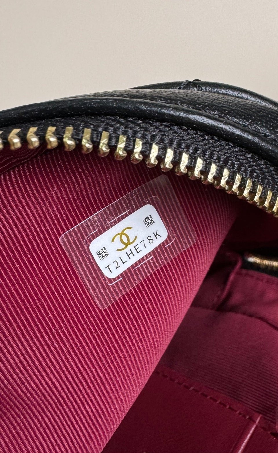 Chanel Mini 18 Backpack Black Lambskin Light Gold Hardware view 9