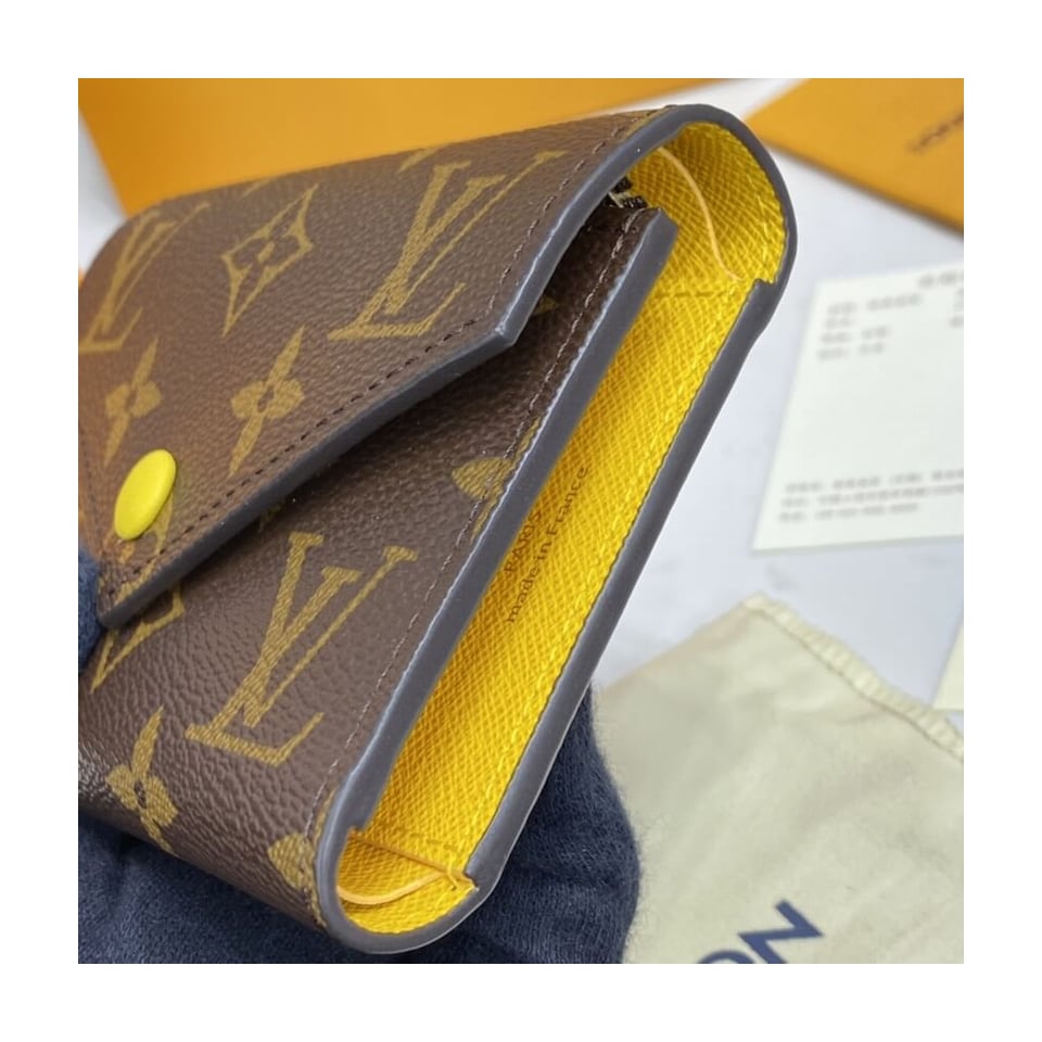 Louis Vuitton Monogram Canvas Victorine Wallet Yellow view 5