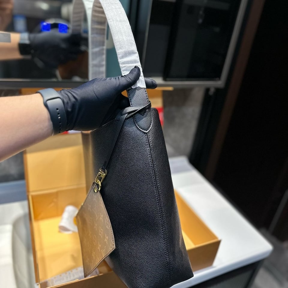Louis Vuitton Low Key Hobo Bag With Gold Hardware In Black 43Cm M24856 view 5