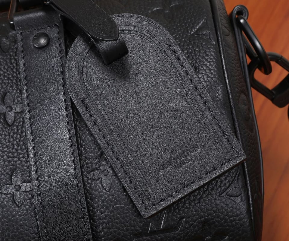 Louis Vuitton Keepall Bandoulière Bag 25cm/9.8in Black Taurillon Cowhide M20900 view 5