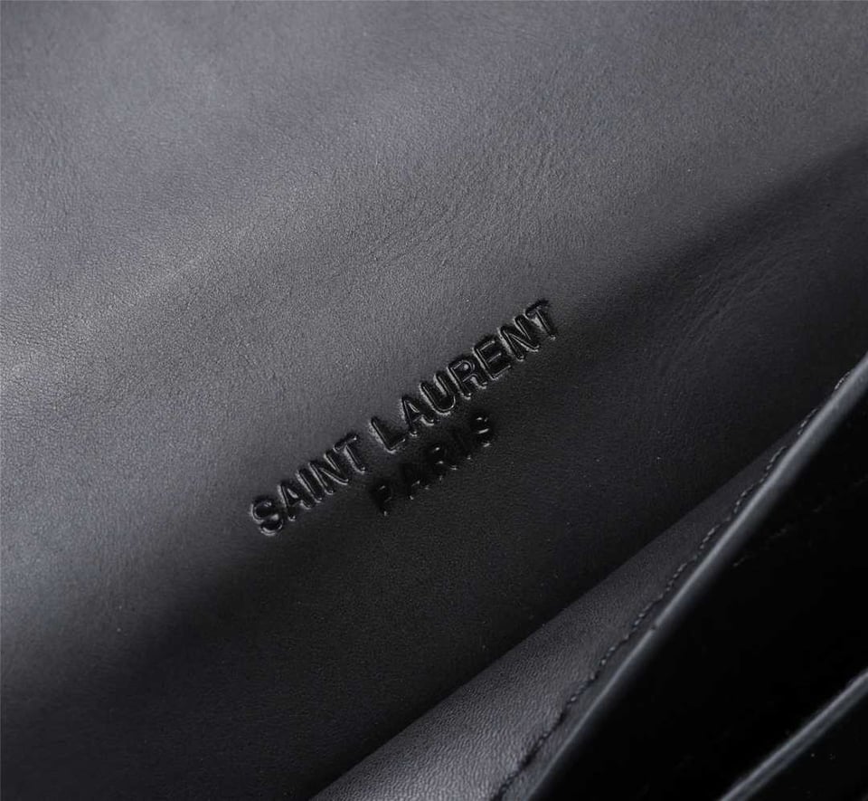 Saint Laurent Kaia Small Satchel In Smooth Vintage Leather Black view 9