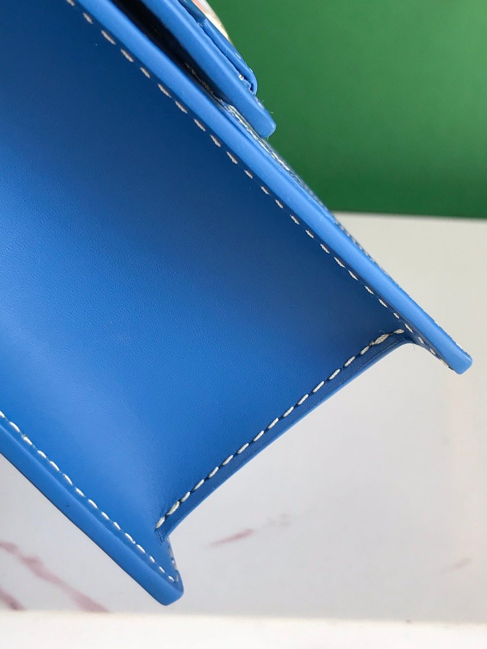 Goyard Duchesse Marie-Caroline Bag 25cm Sapphire Blue Goyardine Canvas And Smooth Calfskin view 5