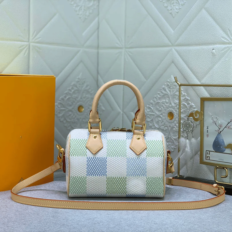 Louis Vuitton Speedy Bandoulière Damier Canvas Pistachio 20Cm N40515 view 3