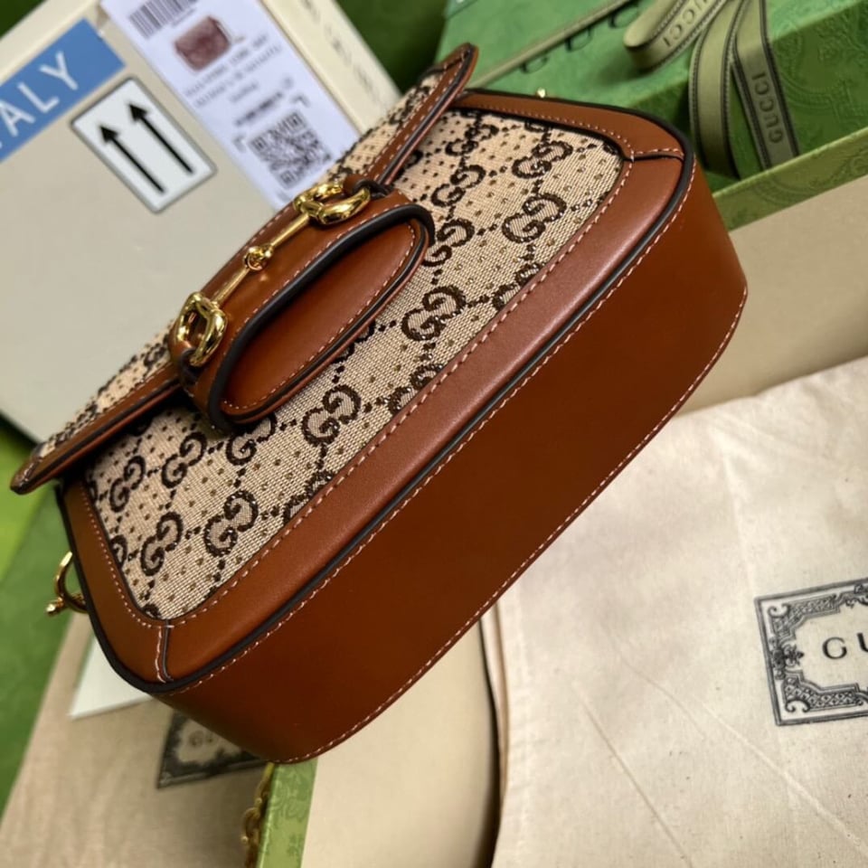 Gucci Horsebit 1955 Crystals Mini Bag view 8