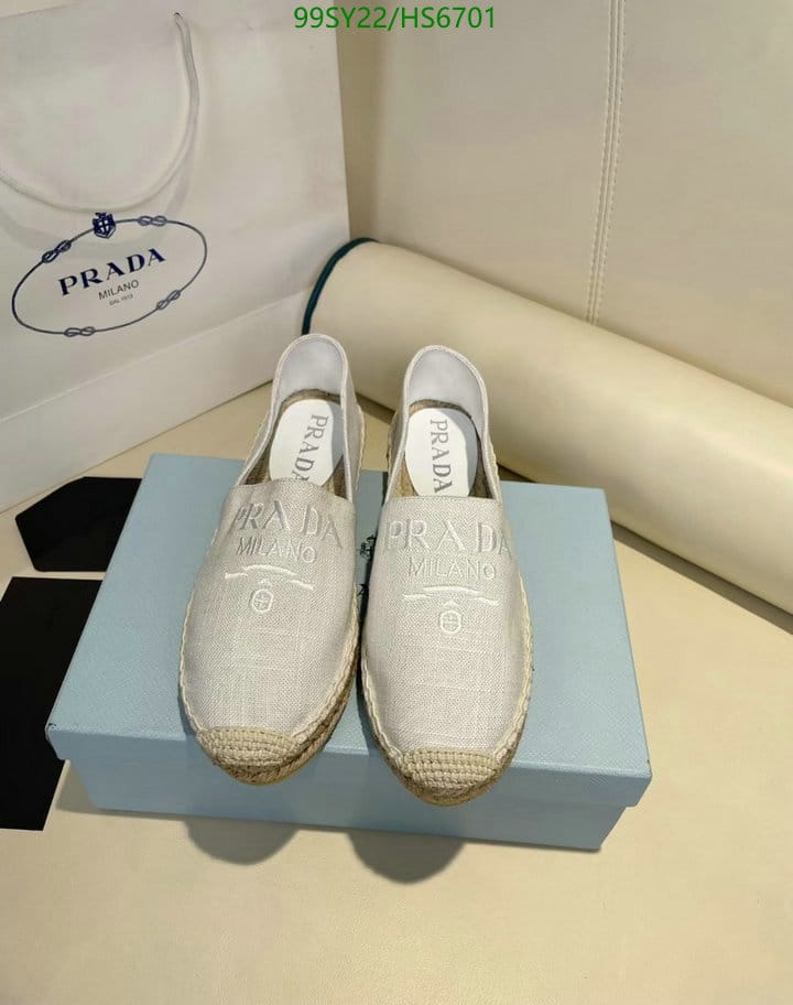 Prada Linen Espadrilles White view 3
