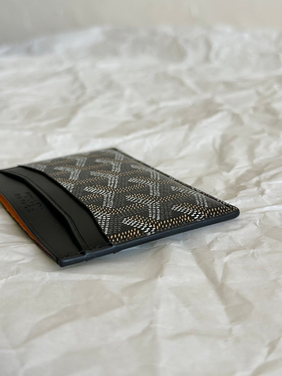 Goyard Saint-Sulpice Card Wallet 10 Cm Black Goyardine Canvas view 5