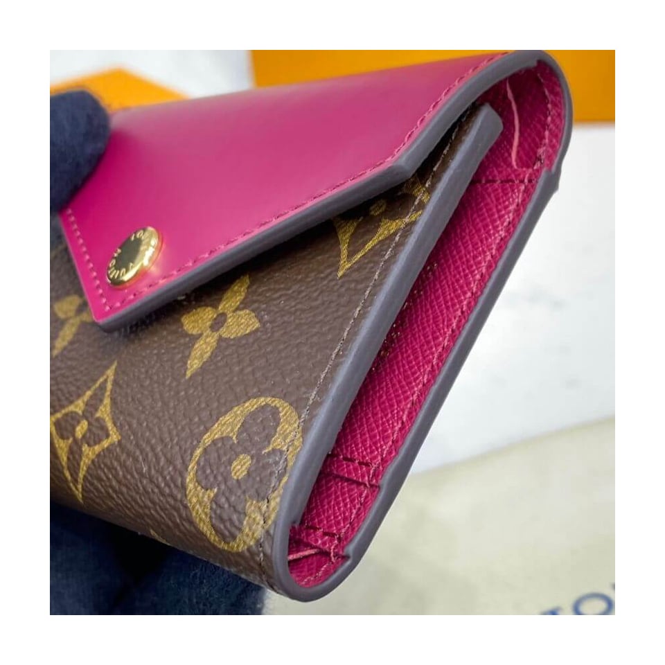 Louis Vuitton Monogram Zoe Wallet Fuchsia view 5