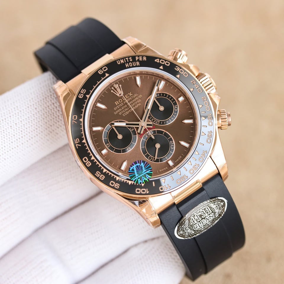 [Super Clone] Rolex Cosmograph Daytona 116515LN Chocolate Dial Luminous Hour Markers view 4