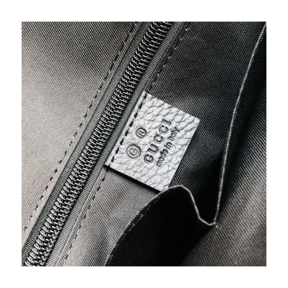 Gucci GG Guccissima Black Medium Nylon Messenger Bag 510334 view 13