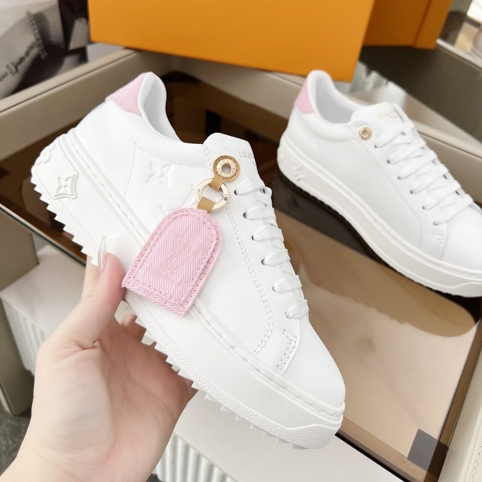 Louis Vuitton Time Out Sneaker Pink 1Aguxo view 9