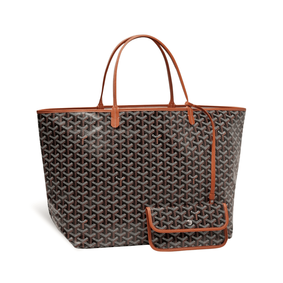 Goyard Saint Louis Gm 40Cm Black And Tan Canvas view 2