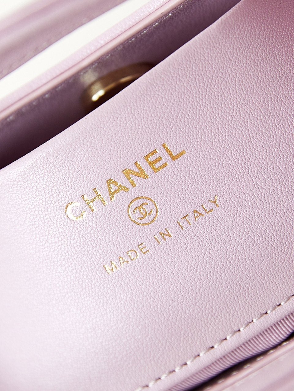 Chanel 24S31 Nano Shopping Bag 17.5Cm Pink Lambskin Gold Hardware view 3