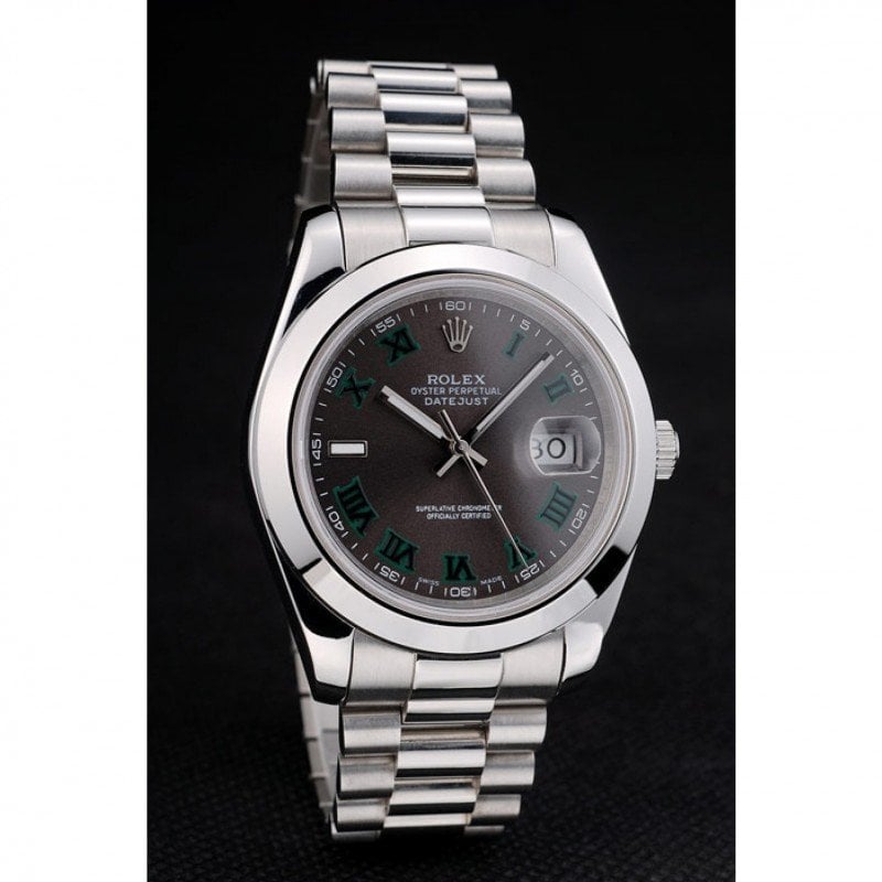 Rolex Datejust 41mm Rhodium Dial 126300 “Wimbledon” Smooth / Oyster view 4