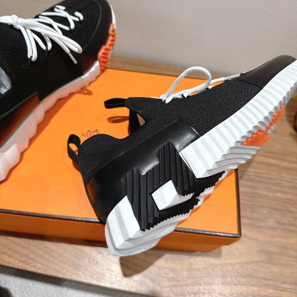 Hermès Day Sneaker Black- Shoes for Men view 8