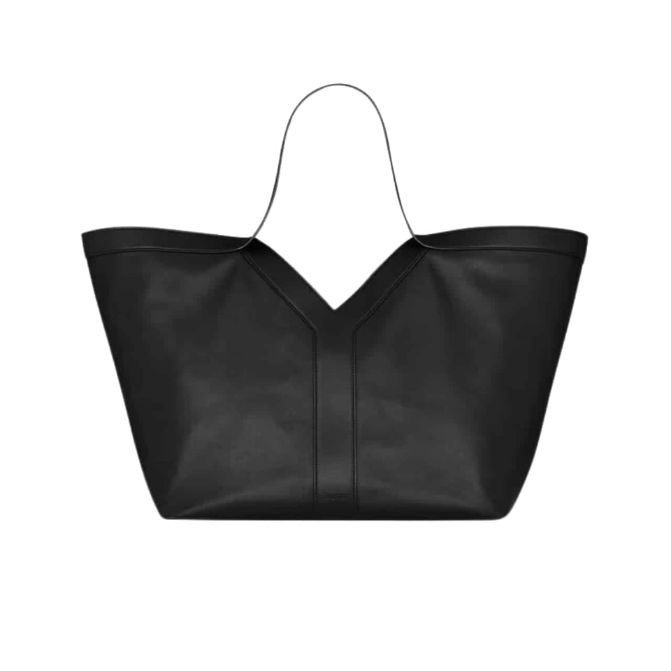 Saint Laurent Y Tote In Leather Bag Black