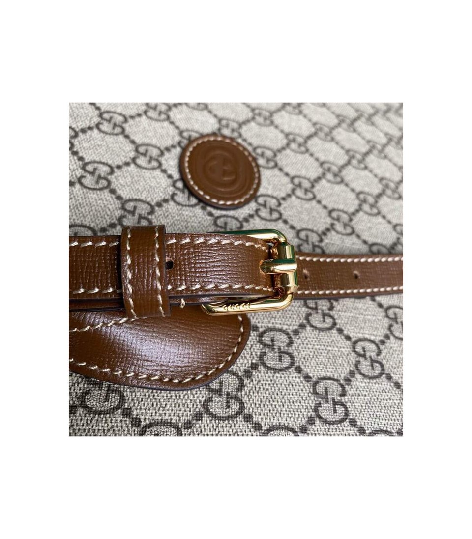 Gucci Tote Bag Small GG Supreme Marrone 31cm view 10