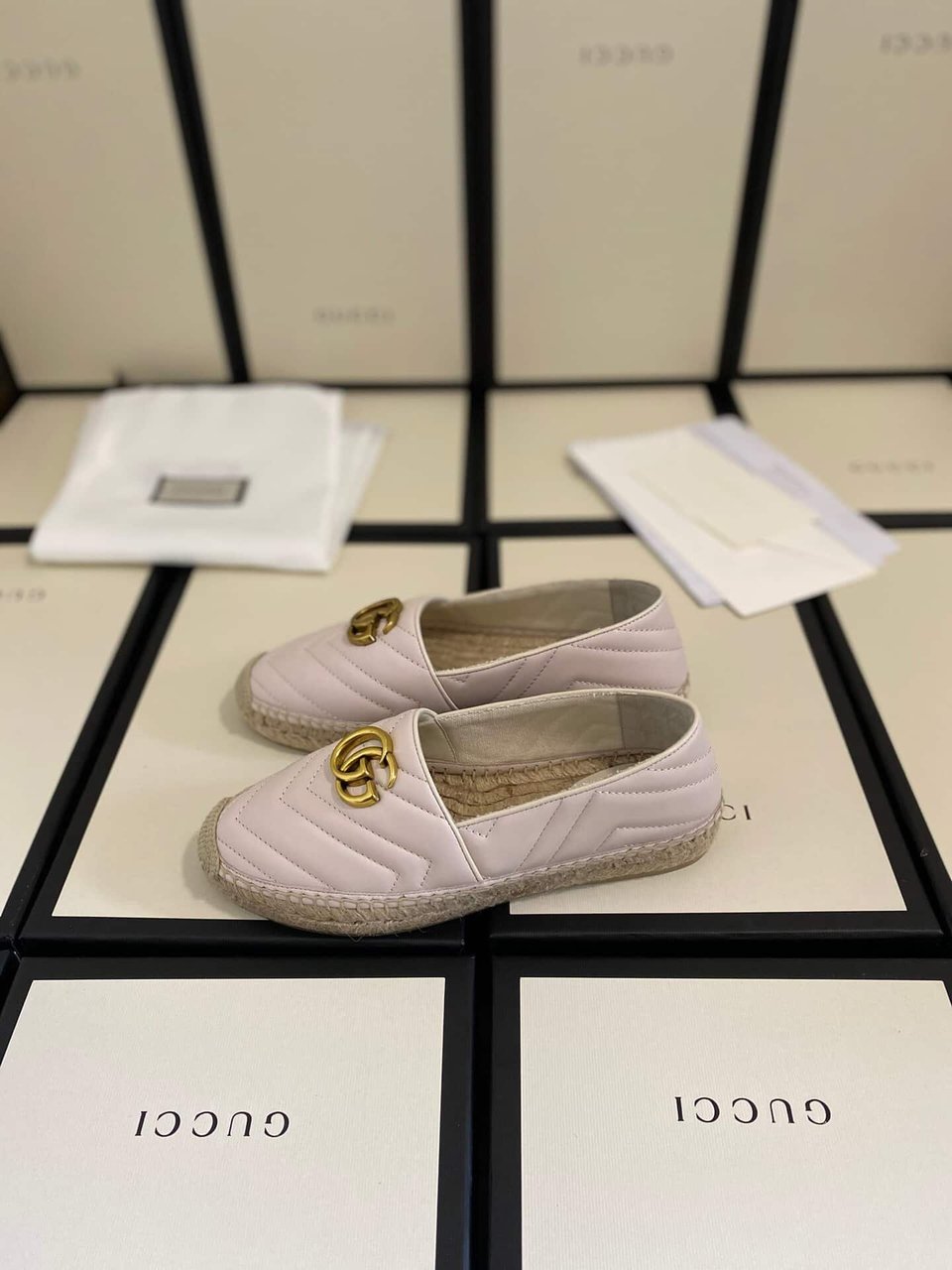 Gucci Leather Espadrille With Double G White ?551890 Bko00 1000 view 9