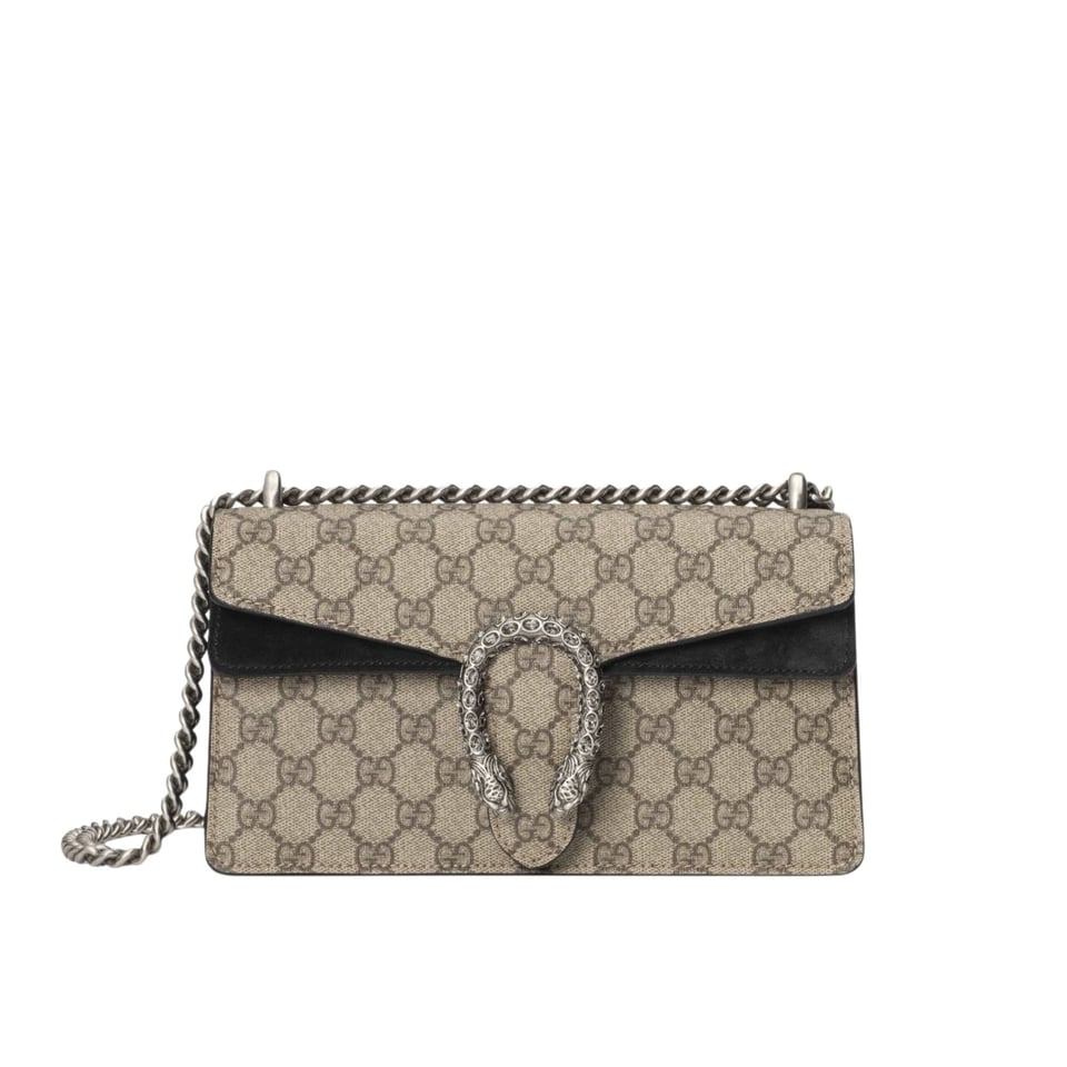 Gucci Dionysus Small Shoulder Bag in GG Supreme with Crystals Black 25cm view 2