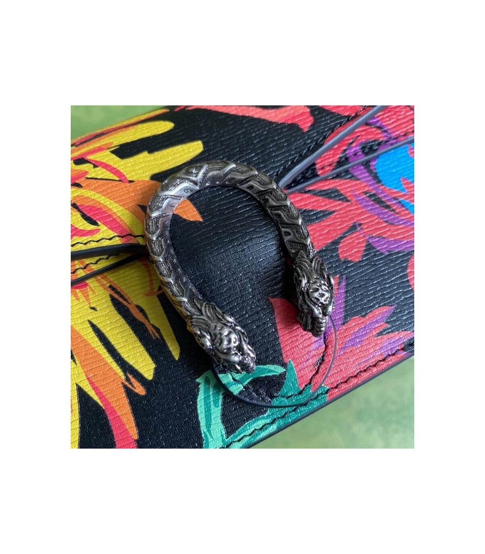 Gucci Dionysus Ken Scott Print Super Mini Bag Black view 7