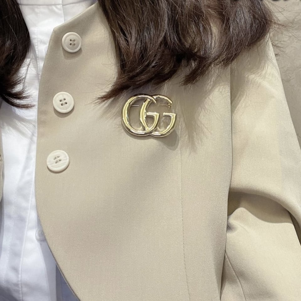 Gucci Gg Brooch Gold view 7