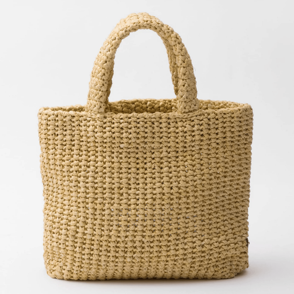 Prada Small Crochet Logo Tote Bag 24cm view 8