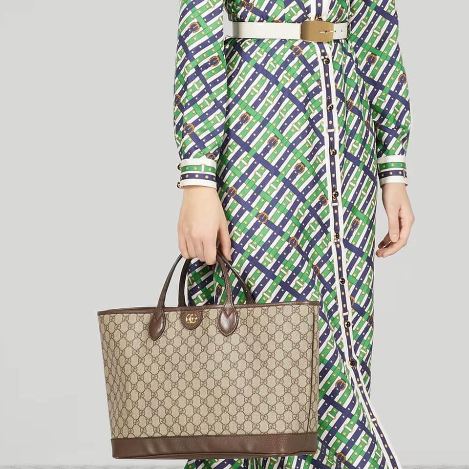 Gucci Ophidia GG Supreme Shoulder Tote Beige/Ebony 38.5cm/15.2in view 4