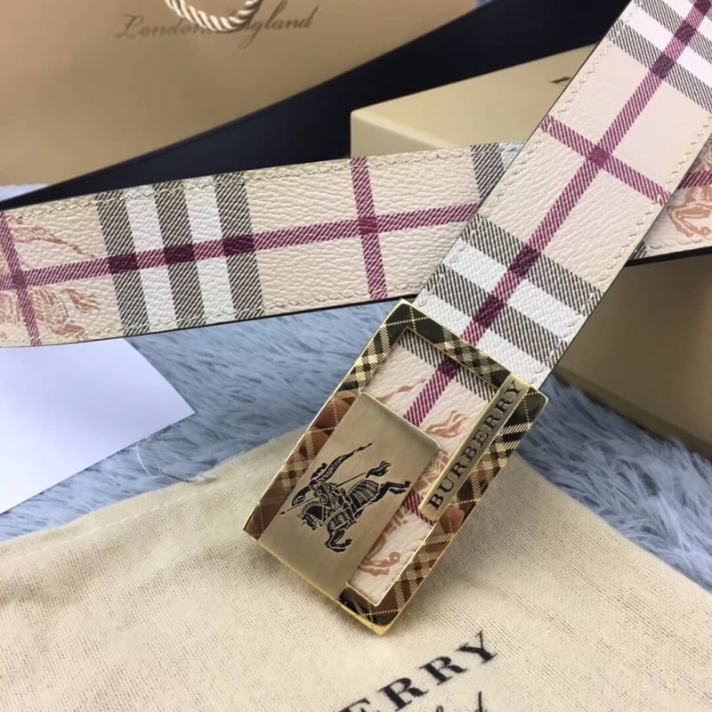 Burberry Vintage Check Leather Belt 40748 view 7