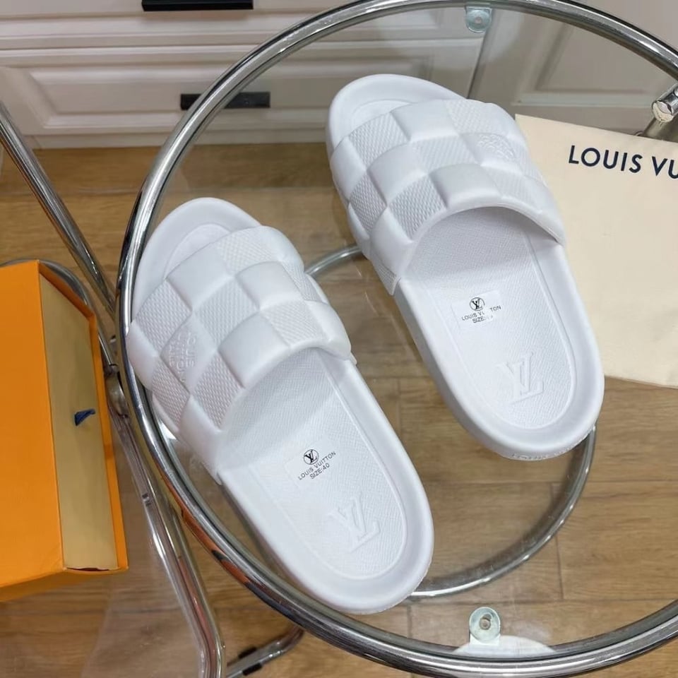 Louis Vuitton Waterfront Mule Maxi Damier Rubber White view 6