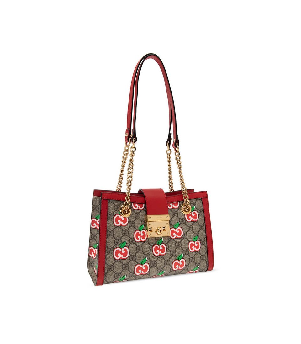 Gucci GG Apple Print Small Shoulder Bag view 2