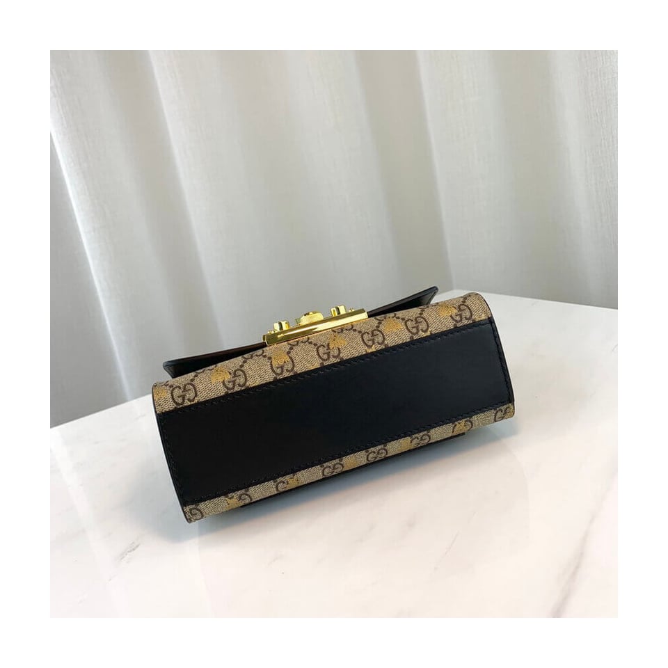 Gucci Padlock Small GG Bees Shoulder Bag view 11