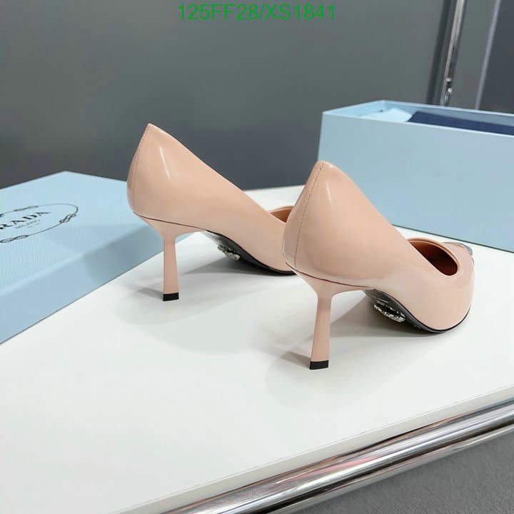 Prada Brushed Leather Pumps Pink view 9