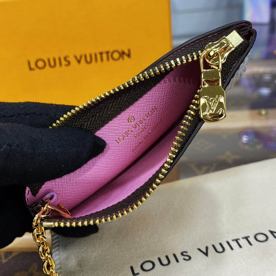 Louis Vuitton Christmas Animation 2022 Key Pouch Pink view 11