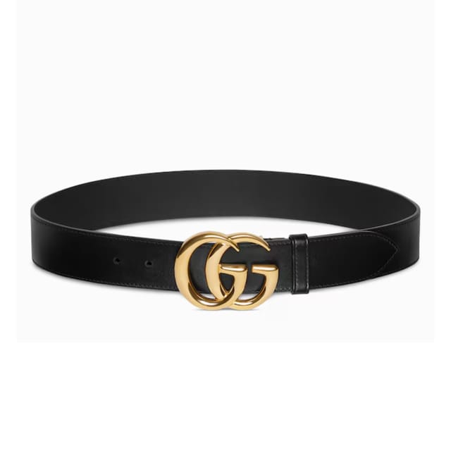 Gucci Cut GG Marmont Belt Black 874724 AAGY0 1000