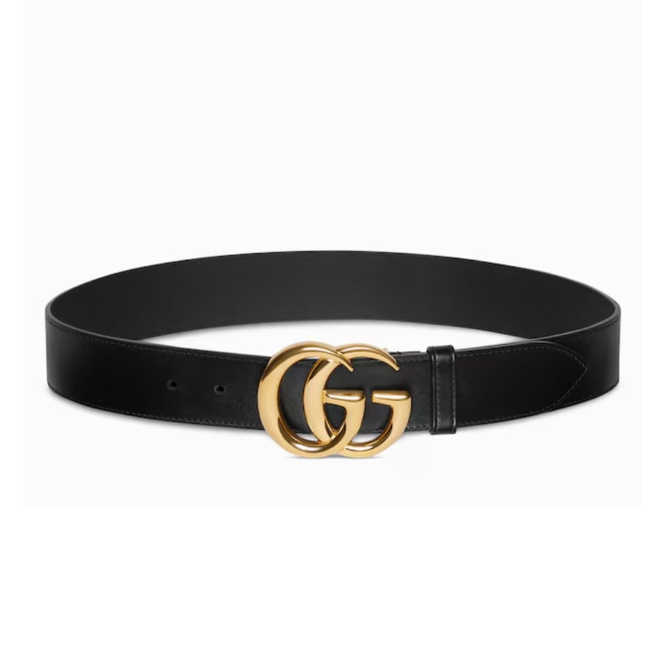 Gucci Cut GG Marmont Belt Black 874724 AAGY0 1000