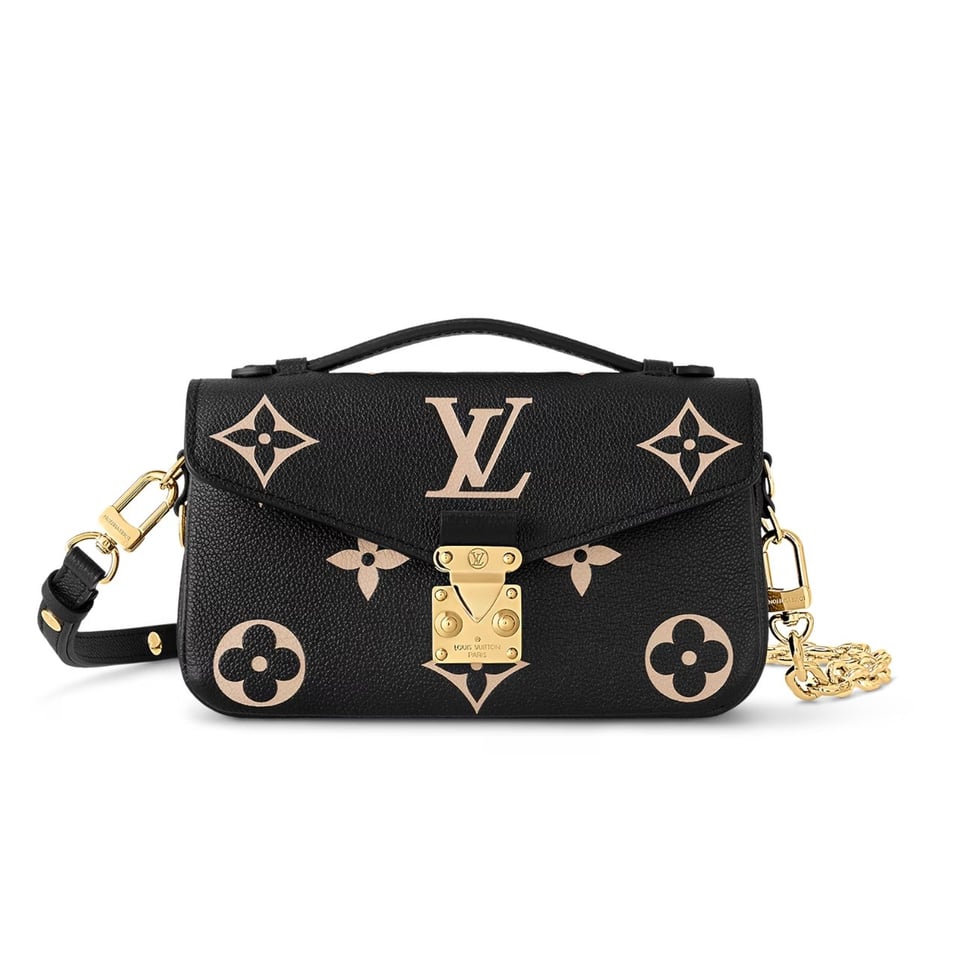 Louis Vuitton Pochette M Tis East West Monogram Empreinte Leather Black 21Cm M46596 view 2