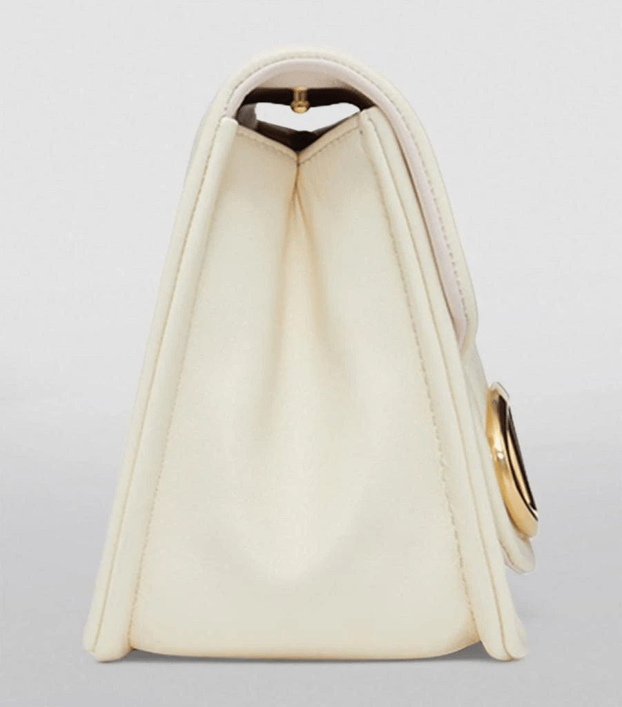 Valentino Garavani Vlogo 1960 Nappa Leather Shoulder Bag White 28Cm view 4